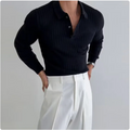 Camisa Polo de Manga largas  - Elegancia.